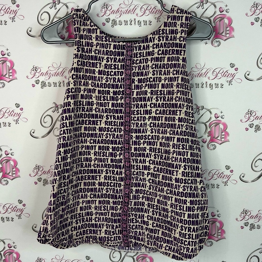 Wine 🍷 tank top unique Purple Graphic Tank Top Pinot noir Cabernet Chardonnay